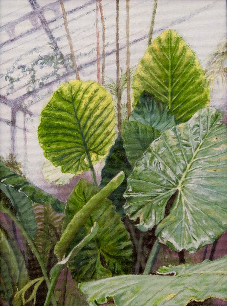 schilderij van Botanische Tuinen in Madrid